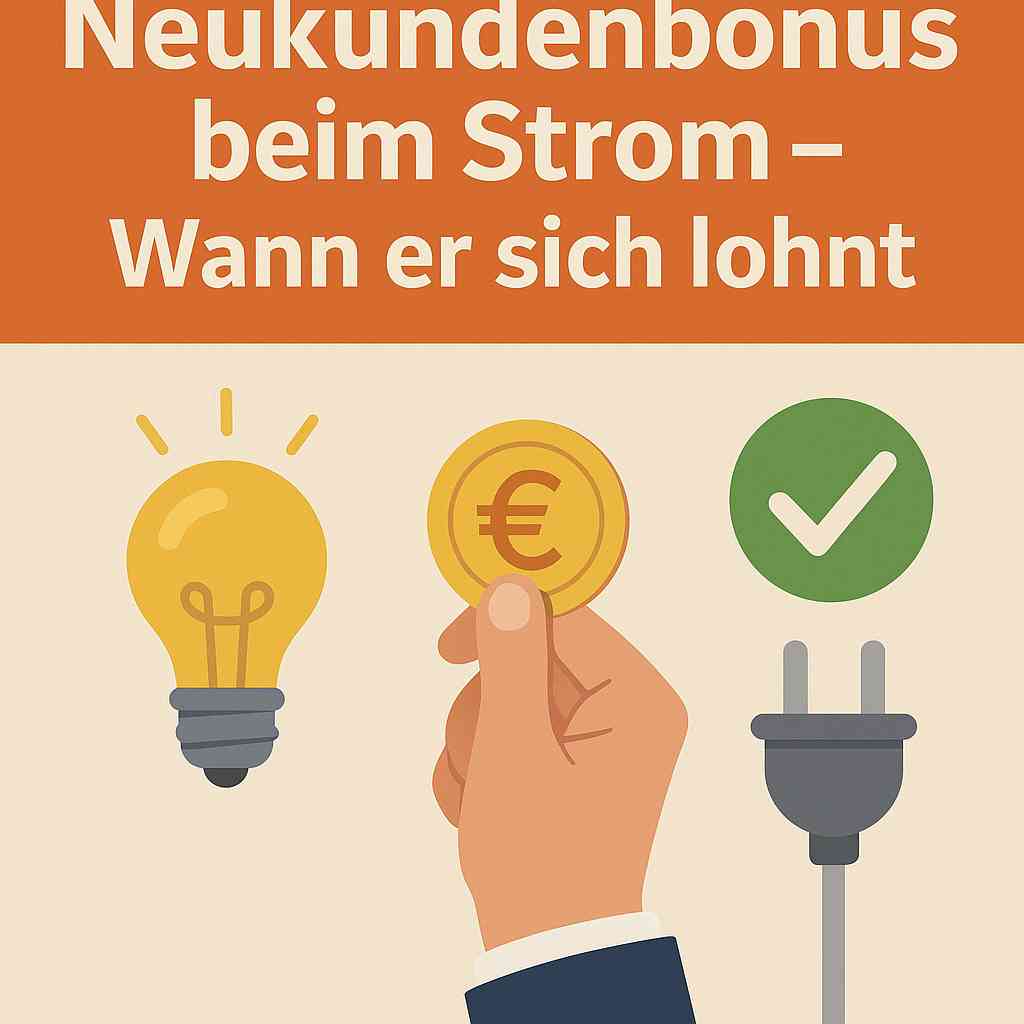 Neukundenbonus beim Strom – Wann er sich lohnt