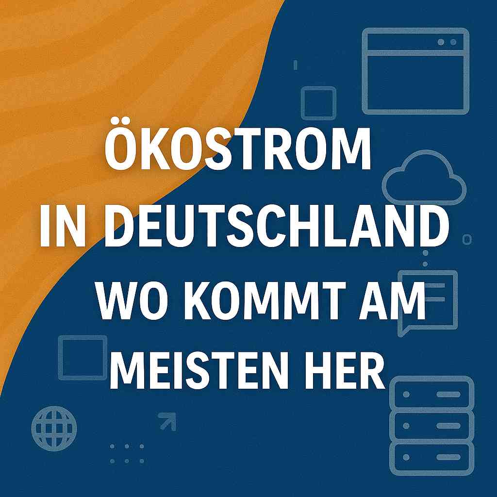 Ökostrom in Deutschland – Wo kommt am meisten her?
