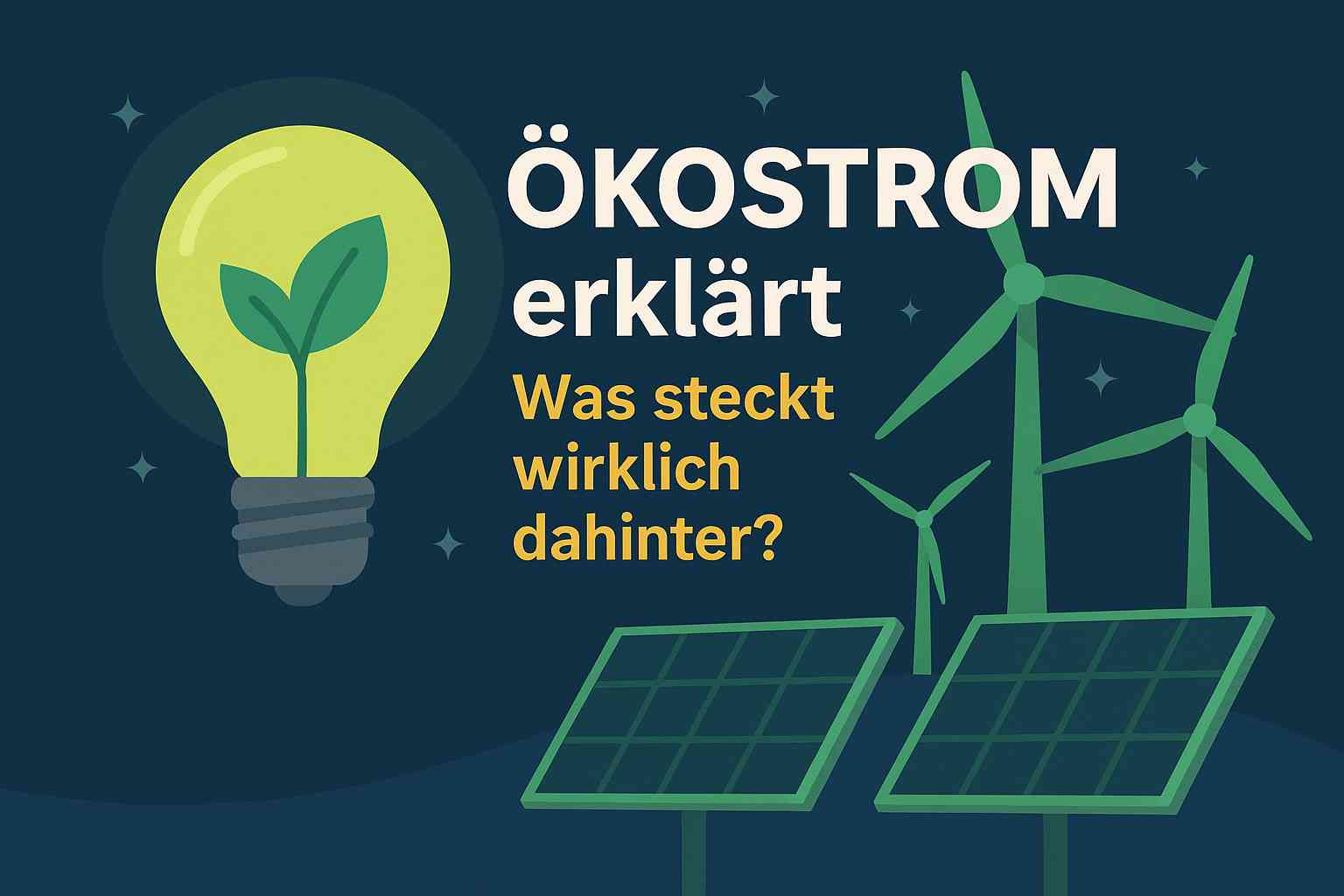 Ökostrom erklärt – Was steckt wirklich dahinter?