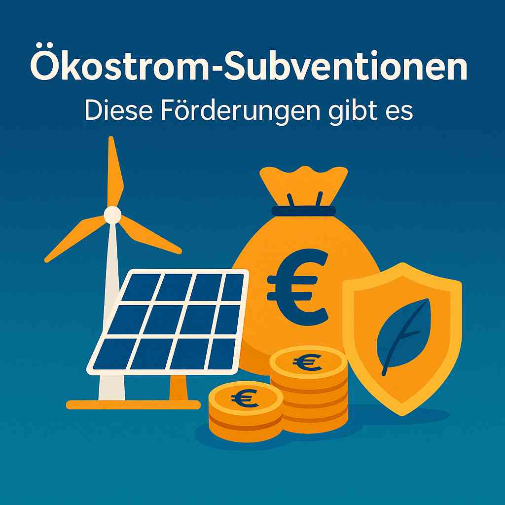 Ökostrom-Subventionen – Diese Förderungen gibt es