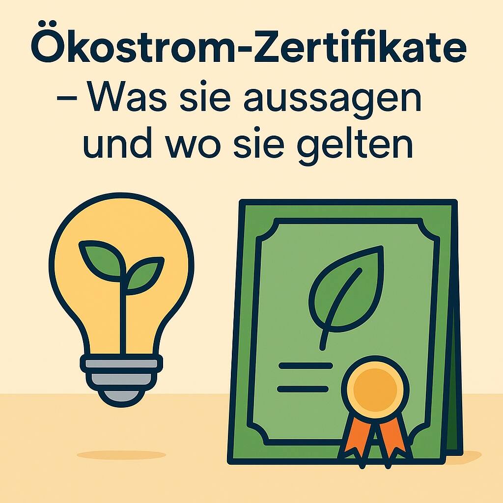 Ökostrom-Zertifikate – Was sie aussagen und wo sie gelten