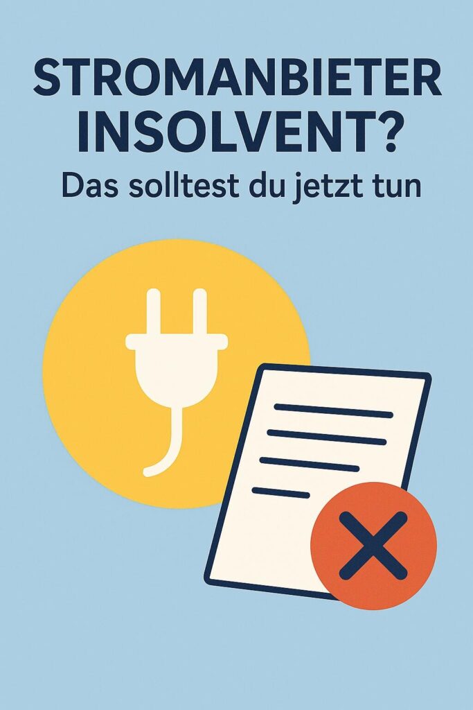 Stromanbieter insolvent? Das solltest du jetzt tun