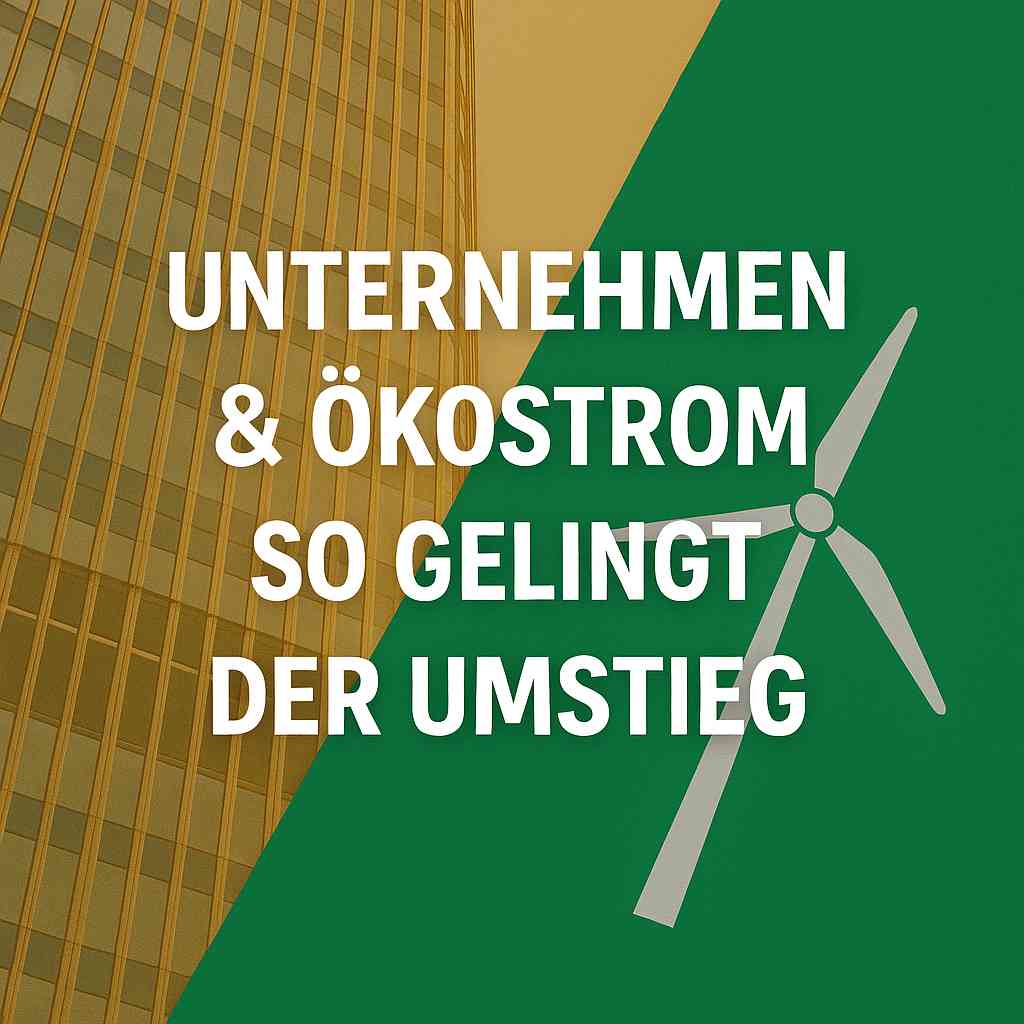 Unternehmen & Ökostrom – So gelingt der Umstieg